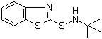 结构式 CAS# 95-31-8, N-叔丁基-2-苯并噻唑次磺酰胺