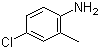 structure of CAS# 95-69-2, 4-Chloro-2-methylaniline;4-Chloro-o-toluidine; 2-Amino-5-chlorotoluene; 2-Methyl-4-chloroaniline; 4-Chloro-2-methylbenzenamine; 4-Chloro-6-methylaniline; 5-Chloro-2-aminotoluene