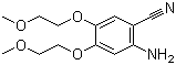 结构式 CAS# 950596-58-4, 2-氨基-4,5-双(2-甲氧基乙氧基)苯腈