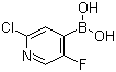 结构式 CAS# 951677-47-7, 2-氯-5-氟吡啶-4-硼酸