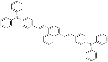 structure of CAS# 952065-58-6, 4,4'-[1,4-Naphthalenediyldi-(1E)-2,1-ethenediyl]bis[N,N-diphenylbenzenamine]