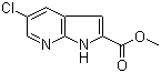 结构式 CAS# 952182-19-3, 5-氯-1H-吡咯并[2,3-b]吡啶-2-甲酸甲酯