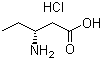 structure of CAS# 952650-02-1, (3R)-3-Aminopentanoic acid hydrochloride