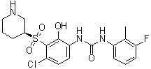 结构式 CAS# 954126-98-8, Danirixin