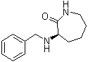 structure of CAS# 955114-24-6, (3R)-Hexahydro-3-[(phenylmethyl)amino]-2H-azepin-2-one