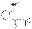 结构式 CAS# 955979-19-8, 2-[(甲基氨基)甲基]吡咯烷-1-甲酸叔丁酯