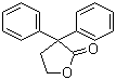 结构式 CAS# 956-89-8, 4-羟基-2,2-二苯基丁酸 gamma-内酯; alpha,alpha-二苯基-gamma-丁内酯