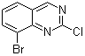 结构式 CAS# 956100-63-3, 8-溴-2-氯喹唑啉