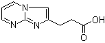 structure of CAS# 956101-01-2, Imidazo[1,2-a]pyrimidine-2-propanoic acid