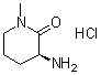 结构式 CAS# 956109-56-1, (3S)-3-氨基-1-甲基-2-哌啶酮盐酸盐