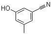 structure of CAS# 95658-81-4, 3-Hydroxy-5-methylbenzonitrile;3-Cyano-5-methylphenol