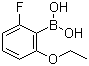 structure of CAS# 957062-68-9, 2-Ethoxy-6-fluorophenylboronic acid