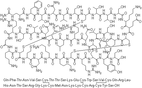 结构式 CAS# 95751-30-7, 卡律(布德)蝎毒素