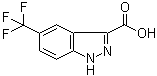 structure of CAS# 959236-67-0, 5-(Trifluoromethyl)-1H-indazole-3-carboxylic acid