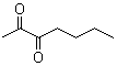 structure of CAS# 96-04-8, 2,3-Heptanedione;Valerylacetyl; Acetylvaleryl; NSC 31668