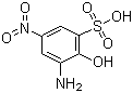 结构式 CAS# 96-67-3, 2-氨基-4-硝基苯酚-6-磺酸