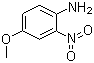 structure of CAS# 96-96-8, 4-Methoxy-2-nitroaniline;2-Nitro-p-anisidine; 4-Amino-3-nitroanisole