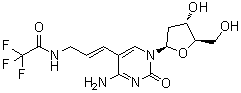 结构式 CAS# 96102-27-1, 2'-脱氧-5-[3-[(三氟乙酰基)氨基]-1-丙烯基]胞苷