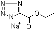 structure of CAS# 96107-94-7, 1H-Tetrazole-5-carboxylic acid ethyl ester sodium salt;2H-Tetrazole-5-carboxylic acid ethyl ester sodium salt