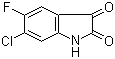 structure of CAS# 96202-57-2, 5-Fluoro-6-chloroisatin;5-Fluoro-6-chloro-2,3-indolinedione