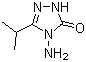 结构式 CAS# 96240-10-7, 4-氨基-3-异丙基-1,2,4-三唑啉-5-酮