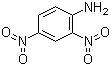 structure of CAS# 97-02-9, 2,4-Dinitroaniline;1-Amino-2,4-dinitrobenzene