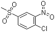 结构式 CAS# 97-07-4, 邻硝基对甲砜基氯苯; 2-硝基-4-甲砜基氯苯