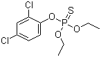 结构式 CAS# 97-17-6, 除线磷; O-(2,4-二氯苯基)-O,O-二乙基硫代磷酸酯