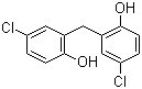 结构式 CAS# 97-23-4, 双氯酚; 2,2'-亚甲基双(4-氯苯酚)