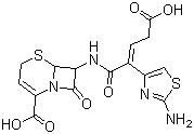 结构式 CAS# 97519-39-6, 头孢布烯