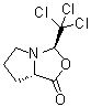 structure of CAS# 97538-67-5, (3R,7aS)-Tetrahydro-3-(trichloromethyl)-1H,3H-pyrrolo[1,2-c]oxazol-1-one