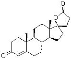 structure of CAS# 976-70-5, 6,7-Dihydrocanrenone;3-(3-Oxo-17beta-hydroxyandrost-4-en-17alpha-yl)propiolactone; 3'-(3-Oxo-17beta-hydroxyandrost-4-en-17alpha-yl)-propionic acid lactone; SC 5233