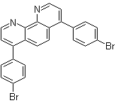 结构式 CAS# 97802-08-9, 4,7-二(4-溴苯基)-1,10-菲咯啉
