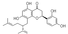 结构式 CAS# 97938-30-2, 槐黄烷酮 G