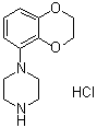 结构式 CAS# 98206-09-8, 依托拉嗪盐酸盐