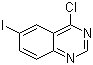 structure of CAS# 98556-31-1, 4-Chloro-6-iodoquinazoline;6-Iodo-4-chloroquinazoline