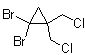 1,1-Dibromo-2,2-bis(chloromethyl)cyclopropane molecular structure (CAS 98577-44-7)