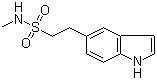 N-Methyl-1H-indole-5-ethanesulfonamide molecular structure (CAS 98623-50-8)