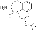 structure of CAS# 98626-45-0, 3-Amino-2,3,4,5-tetrahydro-2-oxo-1H-1-benzazepine-1-acetic acid ter-butyl ester ;1-[(tert-Butyloxycarbonyl)methyl]-3-amino-2,3,4,5-tetrahydro-1H-[1]benzazepin-2-one