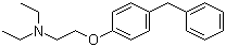 structure of CAS# 98774-23-3, Tesmilifene;N,N-Diethyl-2-(4-benzylphenoxy)ethanamine; DPPE