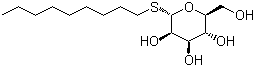 结构式 CAS# 98854-15-0, 正壬基 beta-D-硫代吡喃葡萄糖苷
