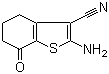 结构式 CAS# 98899-30-0, 2-氨基-4,5,6,7-四氢-7-氧代苯并[b]噻吩-3-甲腈