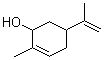 structure of CAS# 99-48-9, Carveol;2-Methyl-5-isopropenyl-2-cyclohexen-1-ol; 5-Isopropenyl-2-methyl-2-cyclohexen-1-ol; 2-Methyl-5-(1-methylethenyl)-2-cyclohexen-1-ol; NSC 68313; p-Mentha-1,8-dien-6-ol