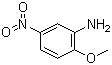 结构式 CAS# 99-59-2, 2-氨基-4-硝基苯甲醚
