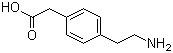 structure of CAS# 99075-24-8, 4-(2-Aminoethyl)benzeneacetic acid;[p-(2-Aminoethyl)phenyl]acetic acid