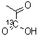 structure of CAS# 99124-30-8, Pyruvic acid-1-13C