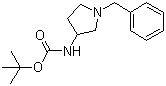 structure of CAS# 99735-30-5, (R)-1-Benzyl-3-(Boc-amino)pyrrolidine