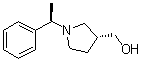 结构式 CAS# 99735-47-4, (3R)-1-[(1R)-1-苯基乙基]-3-吡咯烷甲醇