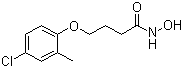 结构式 CAS# 99873-43-5, 4-(4-氯-2-甲基苯氧基)-N-羟基丁酰胺